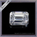 1.5 Karat 7.5X5.5mm Wunderschöne Smaragd Cut F Farbe Weiß Moissanite Stones